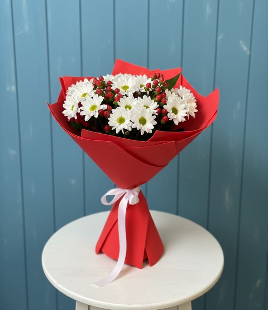 Букет цветов из: Хризантемы в Ленинском Ставропольского края