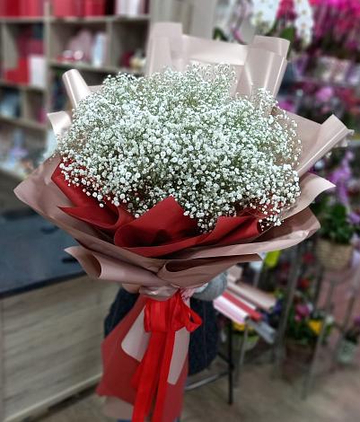 Букет цветов из: Гипсофила в Ленинском Ставропольского края