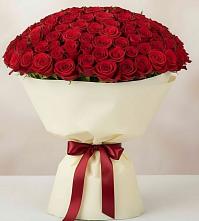 Букет 101 Красная роза Милано в Ленинском Ставропольского края