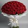 Букет 101 Красная роза Блэк Мэджик в Ленинском Ставропольского края