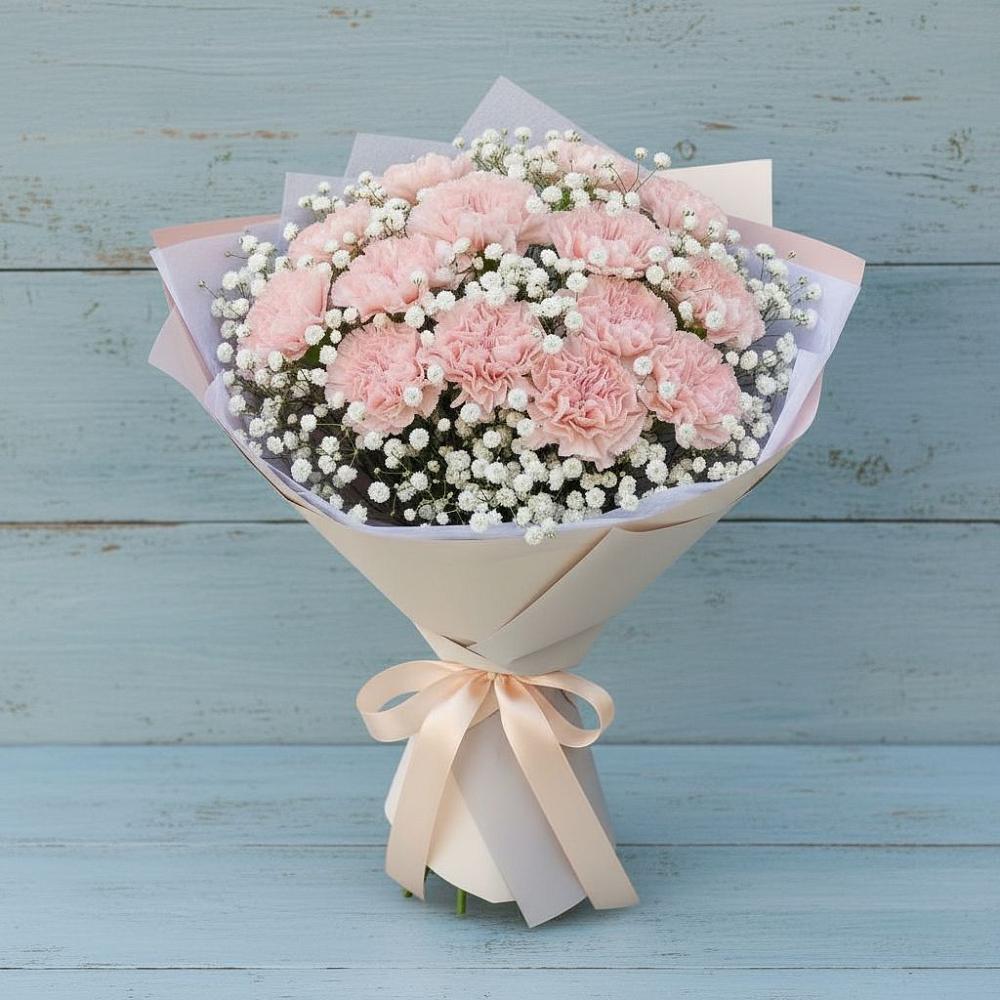 Букет цветов из: Гвоздики в Ленинском Ставропольского края