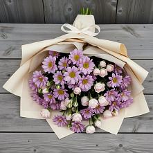 Букет цветов из:  Розы и Хризантемы в Ленинском Ставропольского края