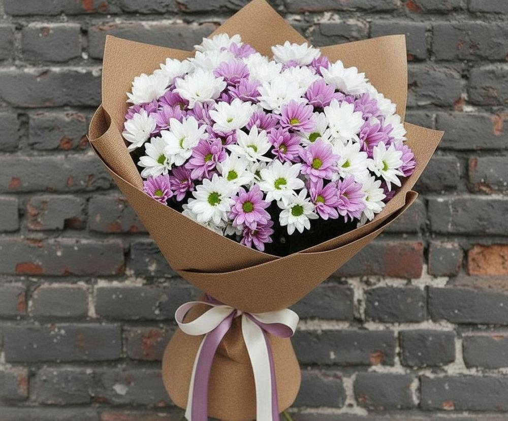 Букет цветов из: Хризантемы в Ленинском Ставропольского края