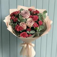 Букет цветов из:  Гвоздики и Розы #REPLACE_PRED# Ленинском Ставропольского края