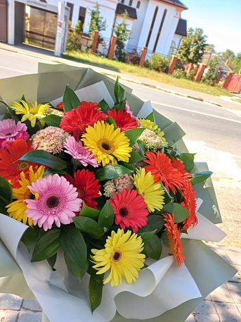 Букет цветов из: Герберы в Ленинском Ставропольского края